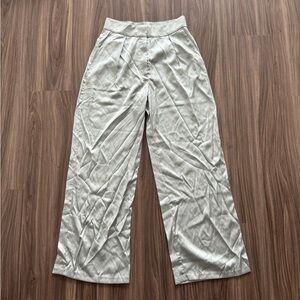 Abercrombie Satin Tailored wide leg pants